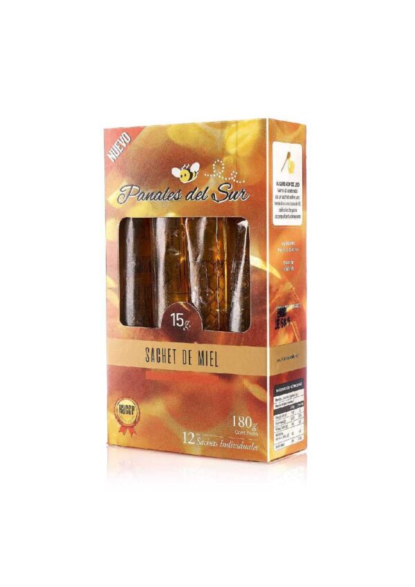 Estuche Gourmet 15 grs. (contiene 12 sachets de miel)